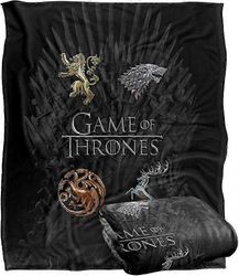 Game of Thrones -peitto, kromitalo Sigils Silky Touch Super Soft Throw -peitto 50x40in 125x100cm