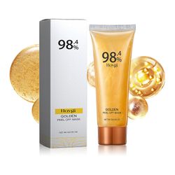 Fruushop Gold Peel Off Mask 24K Gold Face Mask Antiaging Gold Face Mask for fuktighetsgivende fjerner hudormer Reduserer fine linjer og renser pore...