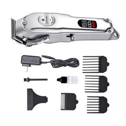 Hiustenleikkuukoneiden trimmeri Ammattimainen partatrimmeri Face Him / isä lahjojen vartalolle Argent 185mmx45mm