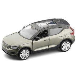1:32 Volvo Xc40 seostettu automalli Diecast & Leluajoneuvot Metalli Vedä takaisin Äänivalokokoelma Lasten lelulahjat XC40 vihreä