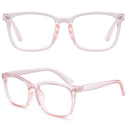 Besser Blue Light Blokering Briller Anti-UV Ladiess Herre briller Pink