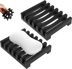 Augro Pakkaa saippua-astia, silikonisaippua-astia, kylpysaippua-astia, helppo puhdistaa, kuiva, pesuallas, kylpytaso, saippua-annostelija, silikoni...