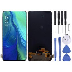 OPPO Reno alkuperäiselle LCD-näytölle, jossa on digitoija täysi kokoonpano (musta)