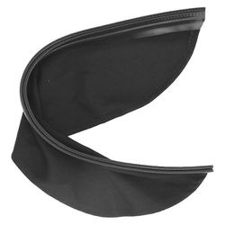 Hitsauskypärä Nahka Puuvilla Paloa hidastava Lämpökääre kypärän ympärille Ruokalappu useimpiin kypäriin Musta