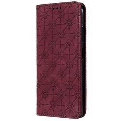 Gangxun Kompatibel med Xiaomi Poco X3 / X3 Nfc Case Læder Magnetic Flip Folio Cover Wallet rød