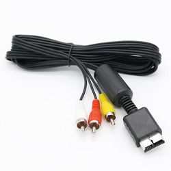 Av Lyd Video KabelLedning Rca A / v 6z For Slank Playstation Ps1 Ps2 Ps3