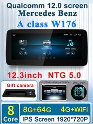 Bicaco Apple Carplay Car GPS Navigasjon Video Multimediaspiller For Mercedes Benz A-klasse W176 Android 12.0 System 12.38G64G5.0 Eight Core