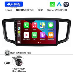 Bicaco Android 13 til Honda Odyssey 5 Rc 2013 - 2019 Bilradio Qled Autoradio GPS-navigation Trådløs Carplay Multimedia 360-kameraer 4G-64G KAMERA