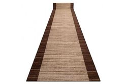 RugsX Løber anti-slip STREIFEN 80 cm brun 80x970 cm