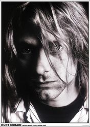 Close Up Kurt Cobain Plakat -Pyt- Tour, Japan 1992 84 x 59,5 cm