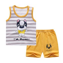 Besser Baby Drenge Piger Tank Top Shorts Sæt Loungewear Outfits D 36-48 M