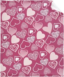 Kerota FR956 ystävänpäivän sydänkuvioinen peitto vuodevaatteet heittää erittäin pehmeä kodikas flanellifleece pehmohuopa koko poikatytöille aikuisi...