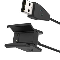 Laddare med återställningsknapp kompatibel med Fitbit Alta Hr, ersättnings USB-laddare