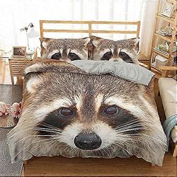 Kerota Red Panda vuodevaatteet teini-ikäisille Lasten vuodevaatteet Pesukarhu mikrokuitupussilakana aikuisille Hengittävä helppohoitoinen Single135...