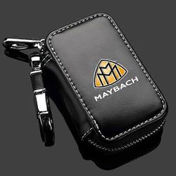 Nahkainen auton avaimen suojakuorilaukku Carbon Filber -auton avainkotelo Mercedes-Benz Maybach E-luokan C-luokan S-sarja S450 S560 S600 Leather