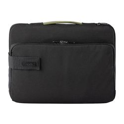 JVY POFOKO E550 13 tommer bærbar vandtæt polyester laptop håndtaske med kuffert bælte (sort)