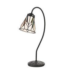 Interiors 1900 Lighting Astoria 1 Lys bordlampe Mørk bronzemaling, Tiffany, E14