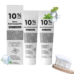 10 % nanohydroksiapatiittihammastahna edistyneeseen kiilteen suojaamiseen ja hampaiden vahvistamiseen, hellävarainen minttu, raikas hengitys, fluor...
