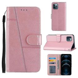 Uusi yhteensopiva iPhone 13 Pro -kotelon kanssa nahkainen foliokansilompakko magneettinen Premium Etui Coque - vaaleanpunainen
