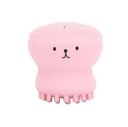 Coosilo Octopus Shape Silikone Ansigtsrensningsbørste - Ansigtsvask skrubbe, hudpleje, rensende instrumentbørste Pink