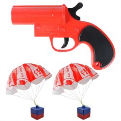 Flying Fallskjerm Toy Signal Guns Sport Gadget Sensorisk Fidget Leketøy For Utendørs