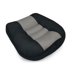Erittäin mukava auton tehostin istuintyyny kahvalla hengittävä mesh height boost mat istuintyyny nostoistuin auton korkealaatuinen musta
