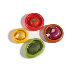 4PCS Pod sitruunatomaatin säästämiseen ja varastointiin Pidä uudelleenkäytettävät astiat Elintarvikkeiden säilytyslaatikko Kuten