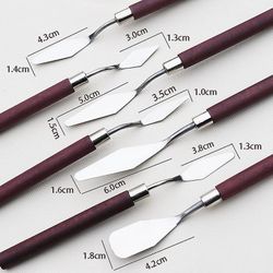7pcs / sæt rustfrit stål oliemaleri knive