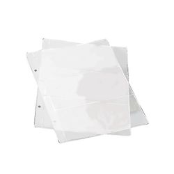 30 Pack Loose Leaf 3 spor Clear Bill Holder Portable Bill Protector Bag Bill Collector Album