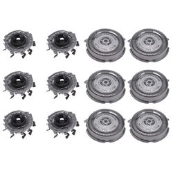 Sh50 ersättningshuvuden - 6-pack multiprecisionsblad för serie 5000 rakapparater (s5000, S5420, S5380, S5351) Silver