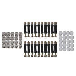 20Pcs 15mm skab garderobe reparation fastsættelse kit låse skrue bolt møtrik