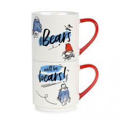 Paddington Bear Stackable Mukisetti (2 kpl pakkaus) Valkoinen/punainen/sininen One Size