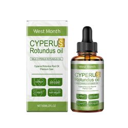 Unbrand Cyperus Rotundus -öljy karvanpoistoon, 100% luonnollinen Kyproksen öljy 60ml, vähentää hiusten kasvua, rauhoittaa ihoa, ihanteellinen miehi...