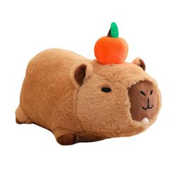 Ihana Capybara-hahmo Lelu täytetty nukkuva nukke suihkulahjat Capybara pestävä nukke taaperon tyttöystäville 20cm No2