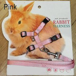 Ceyue Pet Kanin Soft Carrier Snor Justerbar Kanin Kører Snor Pink