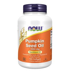 Now Foods kurpitsansiemenöljy, 1000 mg, 100 geeliä (pakkaus 1)