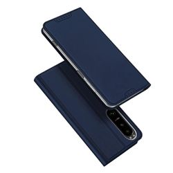 Dux Ducis Skin Pro -sarja Sony Xperia 1 V Mobile Case Flip Stand nahkainen kortinpidike suojakuori Sininen