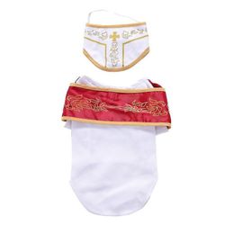 Paavikoiran puku - Halloween Holy Hound Dog -puku, söpö Pyhän isän koirapuku XL