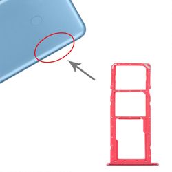 Samsung Galaxy A11 SM-A115 SIM-korttipaikka + SIM-korttipaikka + Micro SD-korttipaikka Punainen