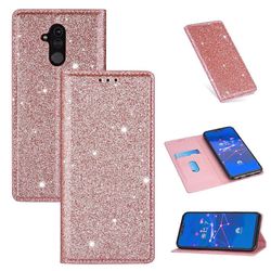Huawei Mate 20 Lite Ultrathin Glitter Magneettinen Vaakasuora Flip Nahkakotelo pidikkeellä ja korttipaikoilla