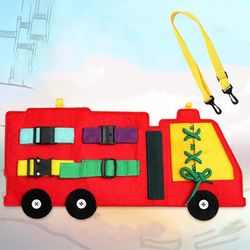 Filt brandbekæmpelsesbil travl bestyrelse Montessori Basic Skills Practice Board