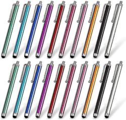 20stk Touchscreen Stylus Pen til alle Touchscreen-enheder Tilfældig farve