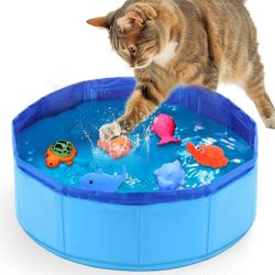 Cat Water Toy -Cat Pool interaktiivisilla kalaleluilla, Fish Bowl Cat Toys sisätiloihin kyllästyneille kissoille Interaktiiviset kissalelut sisäkis...