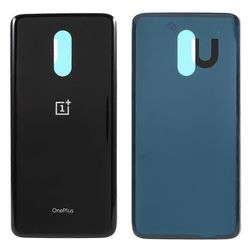 OnePlus 7 -akkukotelon kansi tarratarralla, joka korvaa osittain musta