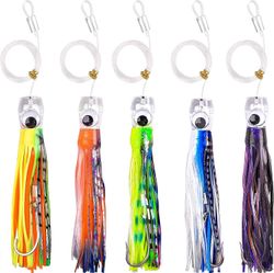 Suolaisen veden uisteluvieheet tonnikalalle Mahi Marlin Delfiini Durado Wahoo Uistelu Hame Avomeri Suurriistan kalastusvieheet Syvänmeren kalmari H...