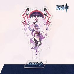 To-dimensionelle Yuanshen Spil Thunder General Gan Yu Walnut Akryl Beslag Style 8