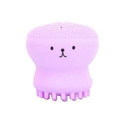Coosilo Octopus Shape Silikone Ansigtsrensningsbørste - Ansigtsvask skrubbe, hudpleje, rensende instrumentbørste lys lilla