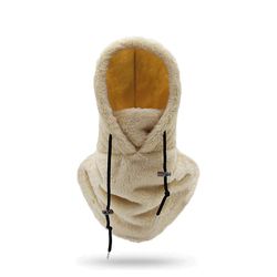 unisex, voksen balaklava, kaldt vær, fleece, vindtett skimaske, vinter, termisk ansiktsmaske, nakke, varmere, skjerf, hjelmhette; Khaki