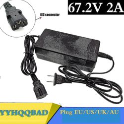 67.2v 2a lithiumbatterioplader til 60v Li-ion-batteri Elektrisk cykeloplader med pc-stik IEC-stik US