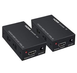 Hdmi Lan Extender Repeater Over Single Cat5e/6 Rj45 Op til 200ft 60m 1080p 3d Pt